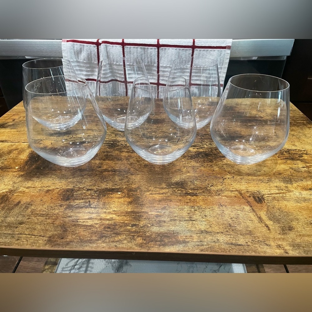 Mikasa stemless Wine glasses 19.75-oz. Set of 6